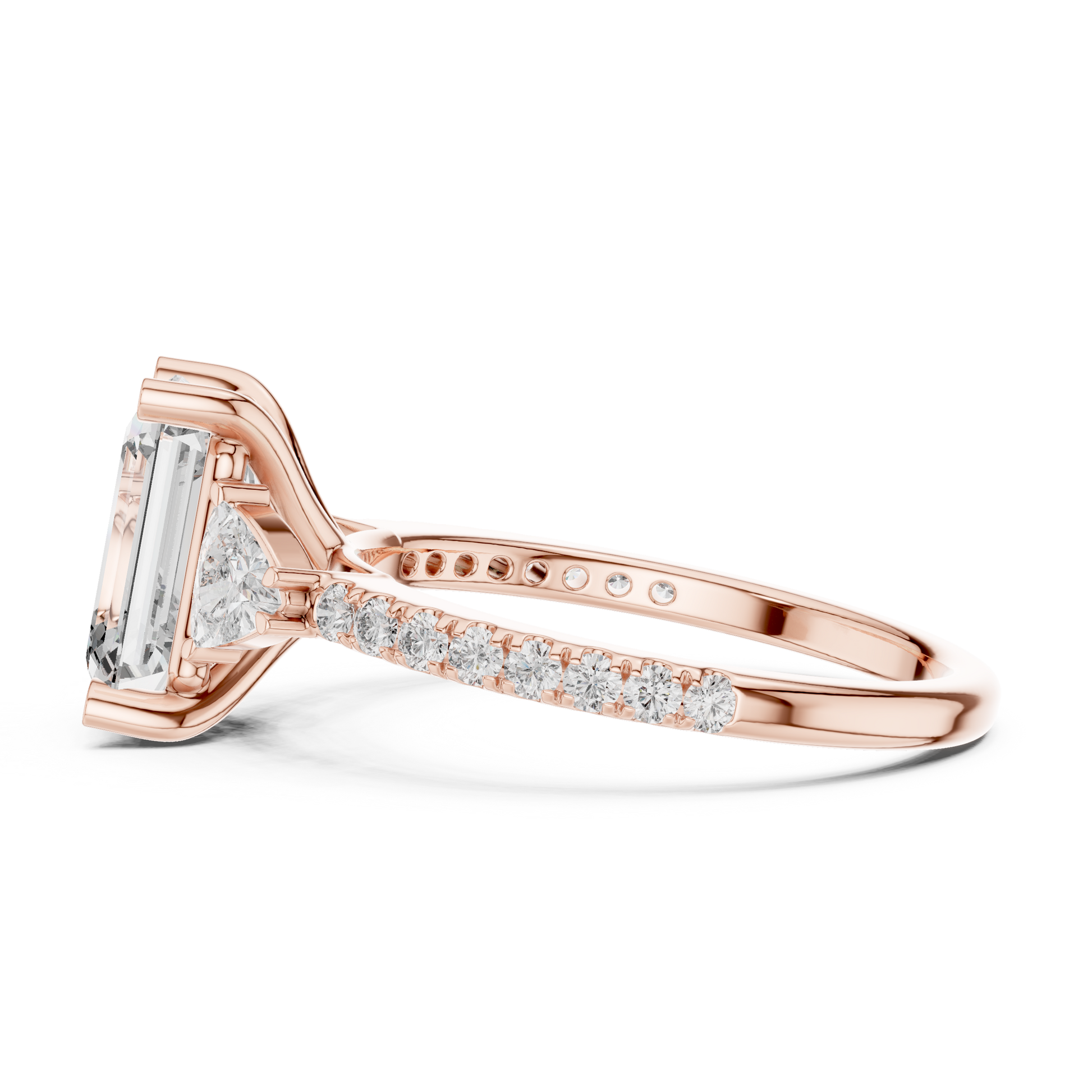 Mixed Shape Lab Grown Diamond Halo Ring