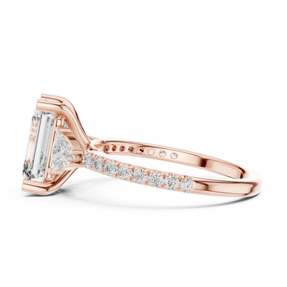 Mixed Shape Lab Grown Diamond Halo Ring