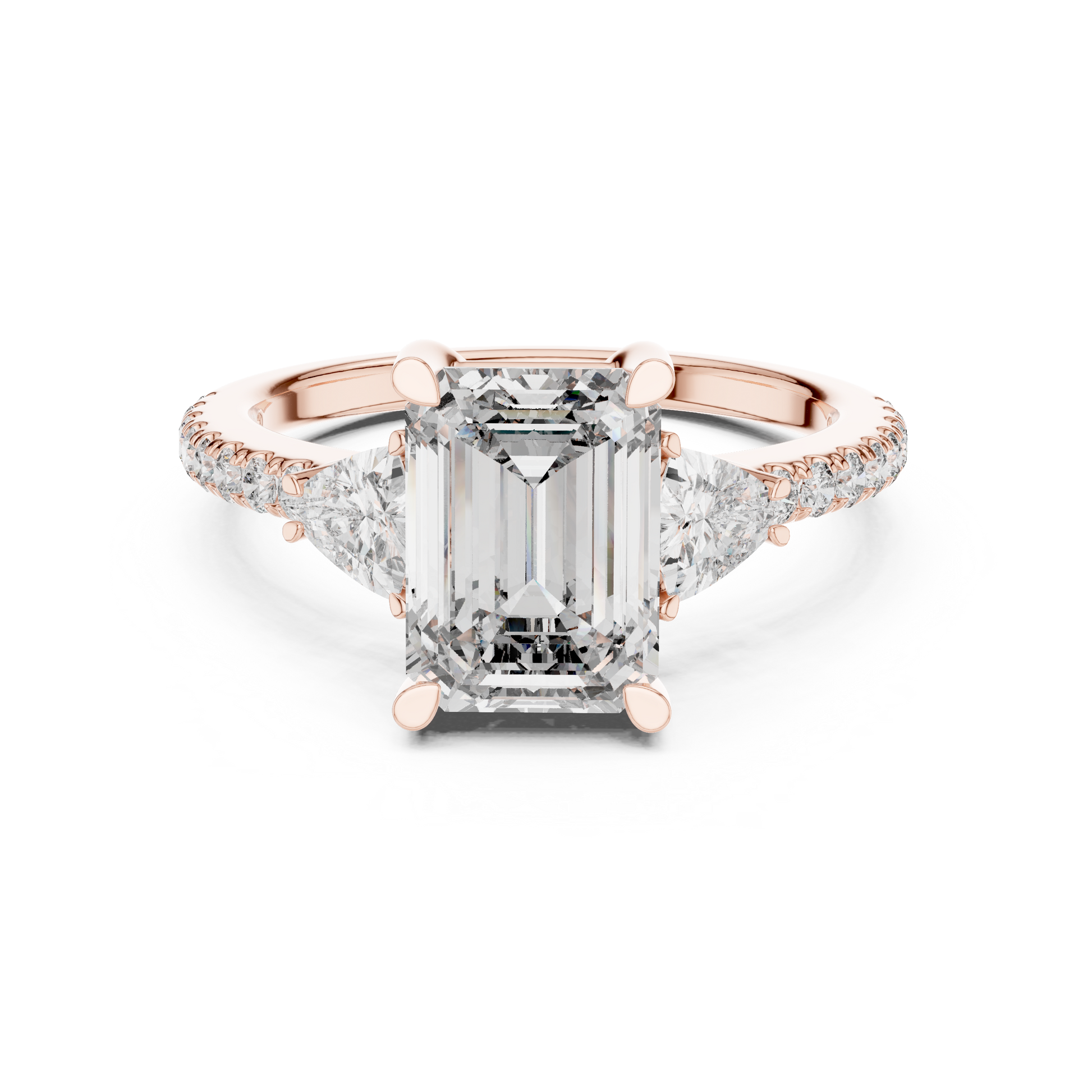 Mixed Shape Lab Grown Diamond Halo Ring