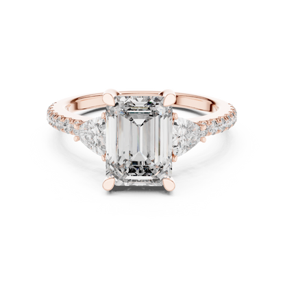 Mixed Shape Lab Grown Diamond Halo Ring