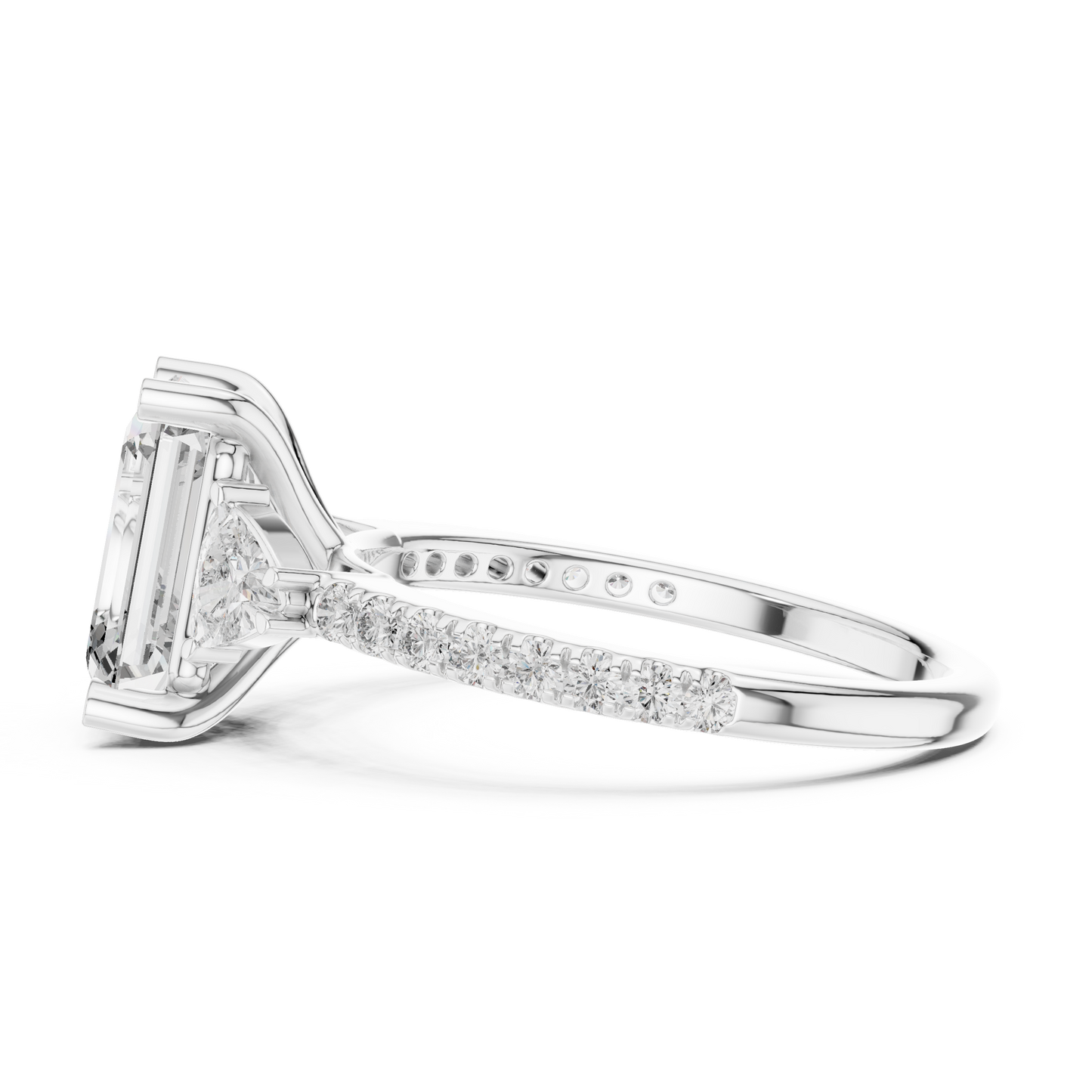 Mixed Shape Lab Grown Diamond Halo Ring