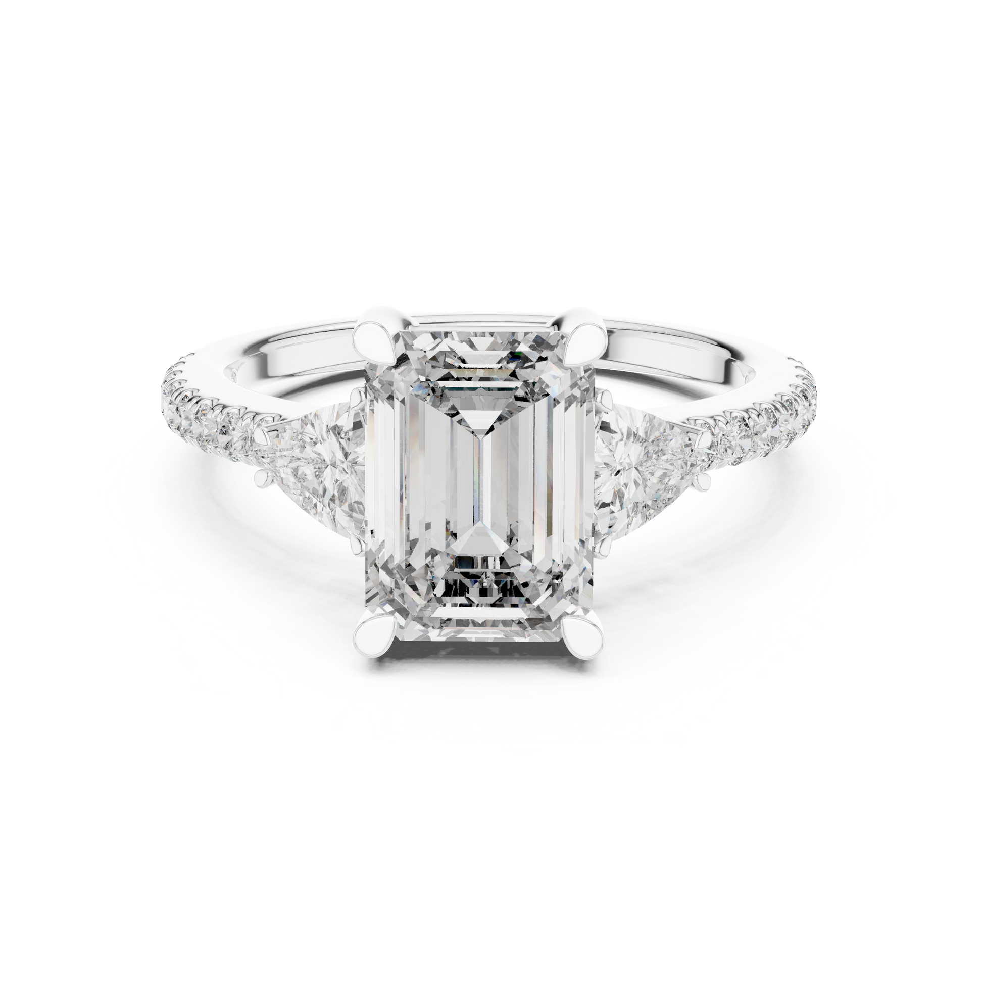 Mixed Shape Lab Grown Diamond Halo Ring