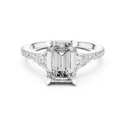 Mixed Shape Lab Grown Diamond Halo Ring