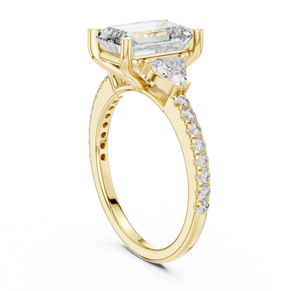 Mixed Shape Lab Grown Diamond Halo Ring