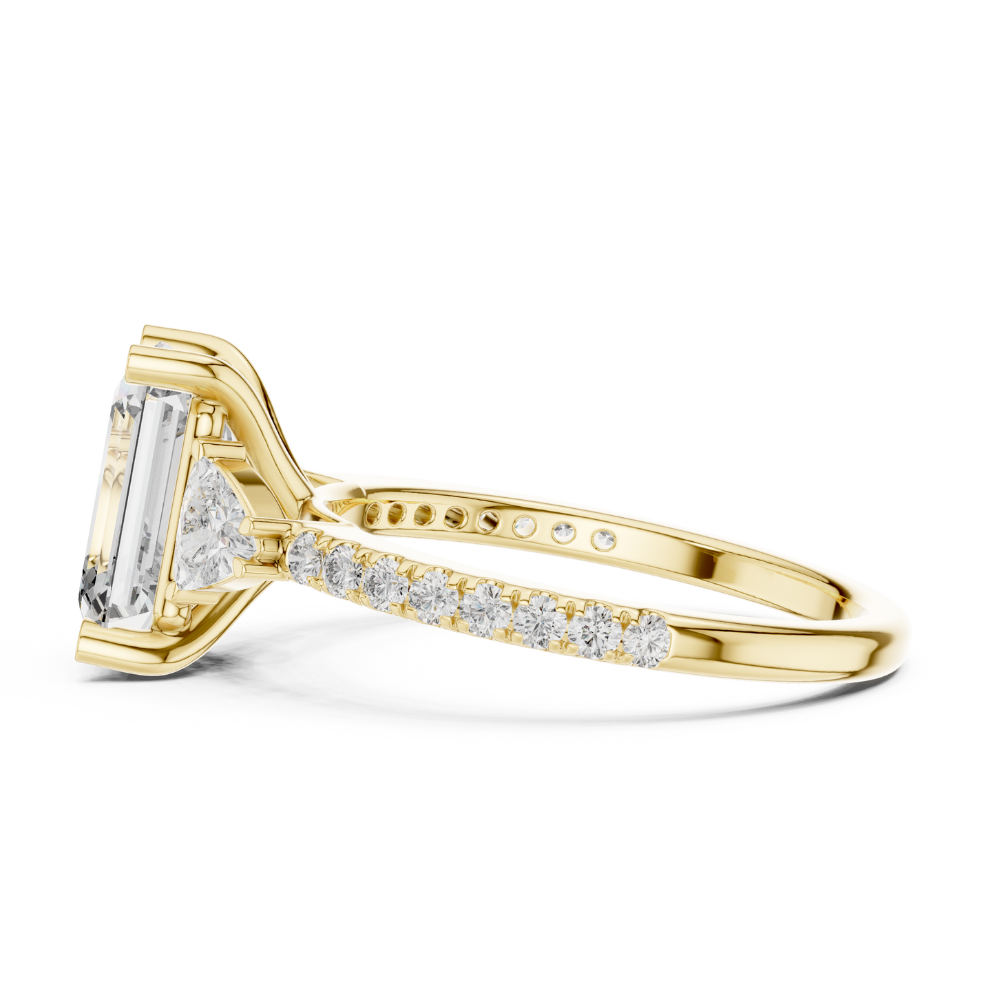Mixed Shape Lab Grown Diamond Halo Ring