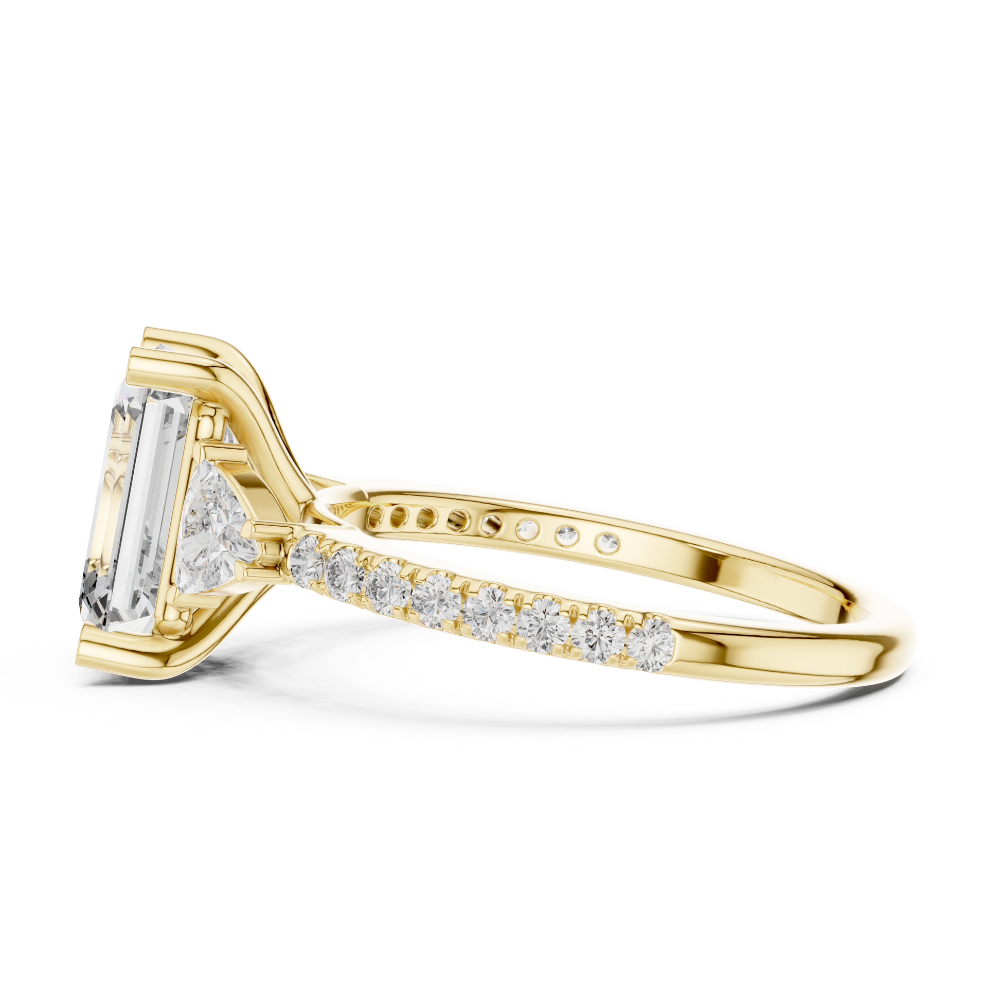 Mixed Shape Lab Grown Diamond Halo Ring