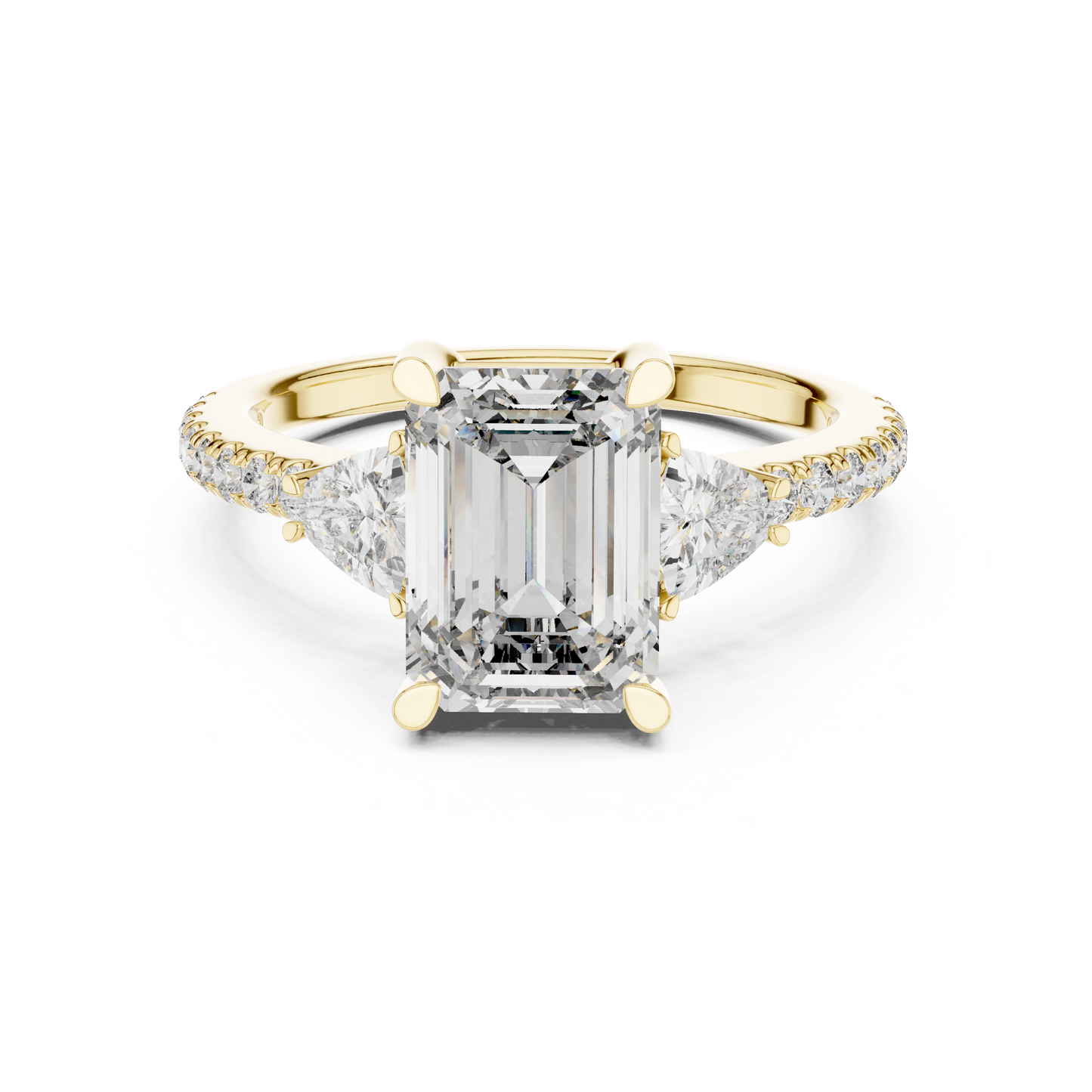 Mixed Shape Lab Grown Diamond Halo Ring