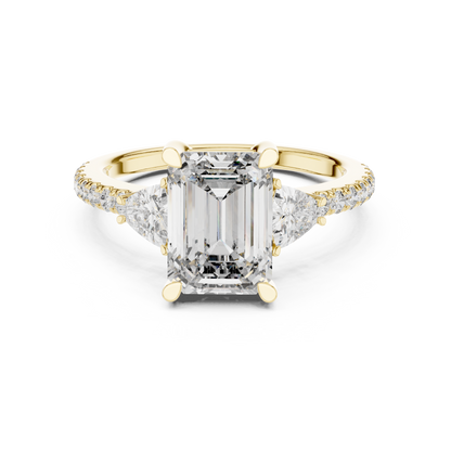 Mixed Shape Lab Grown Diamond Halo Ring