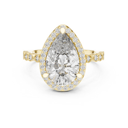 Mixed Shape Lab Grown Diamond Halo Ring