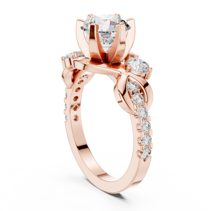 Mixed Shape Lab Grown Diamond Halo Ring