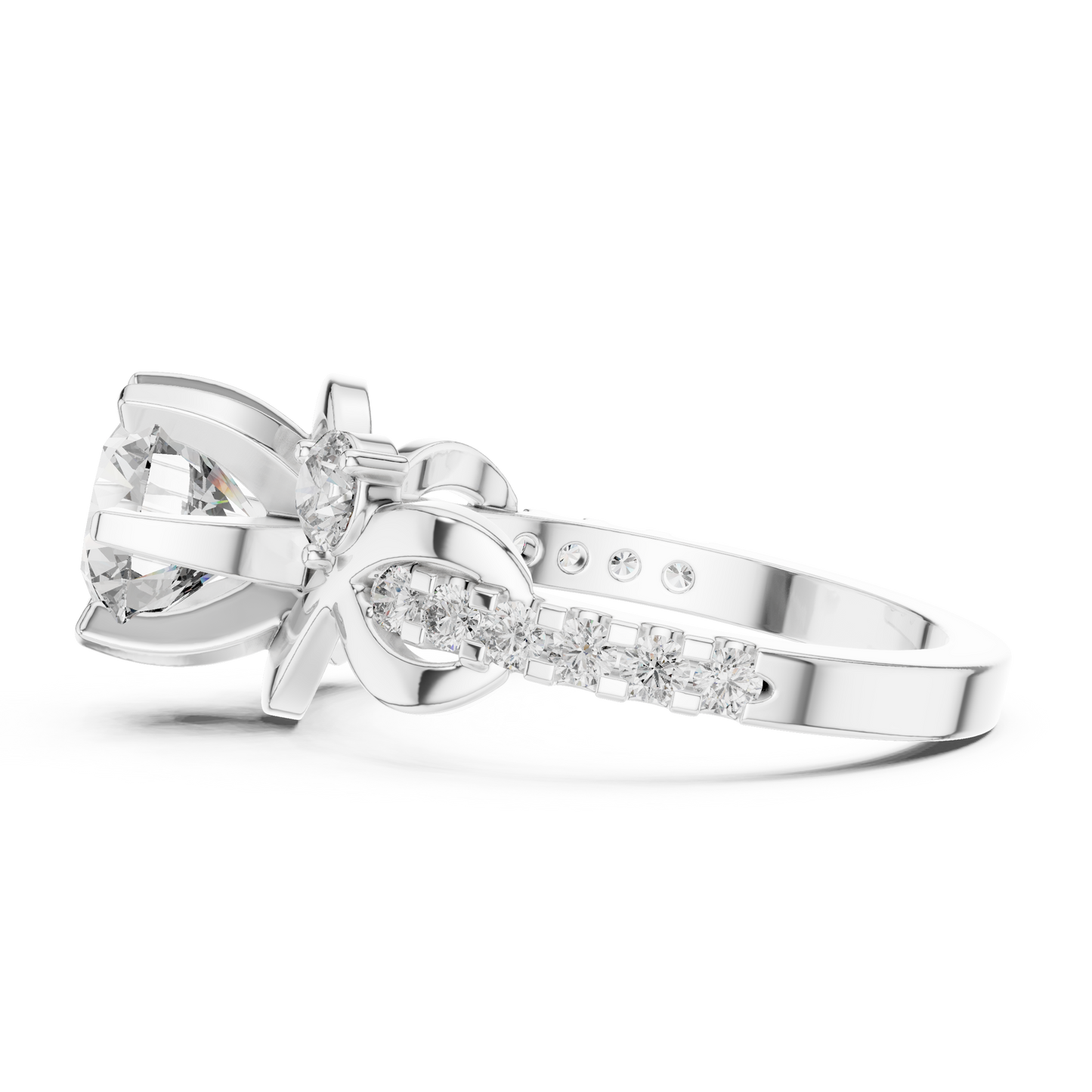Mixed Shape Lab Grown Diamond Halo Ring