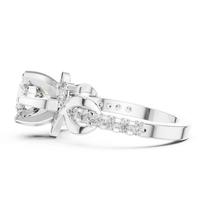 Mixed Shape Lab Grown Diamond Halo Ring