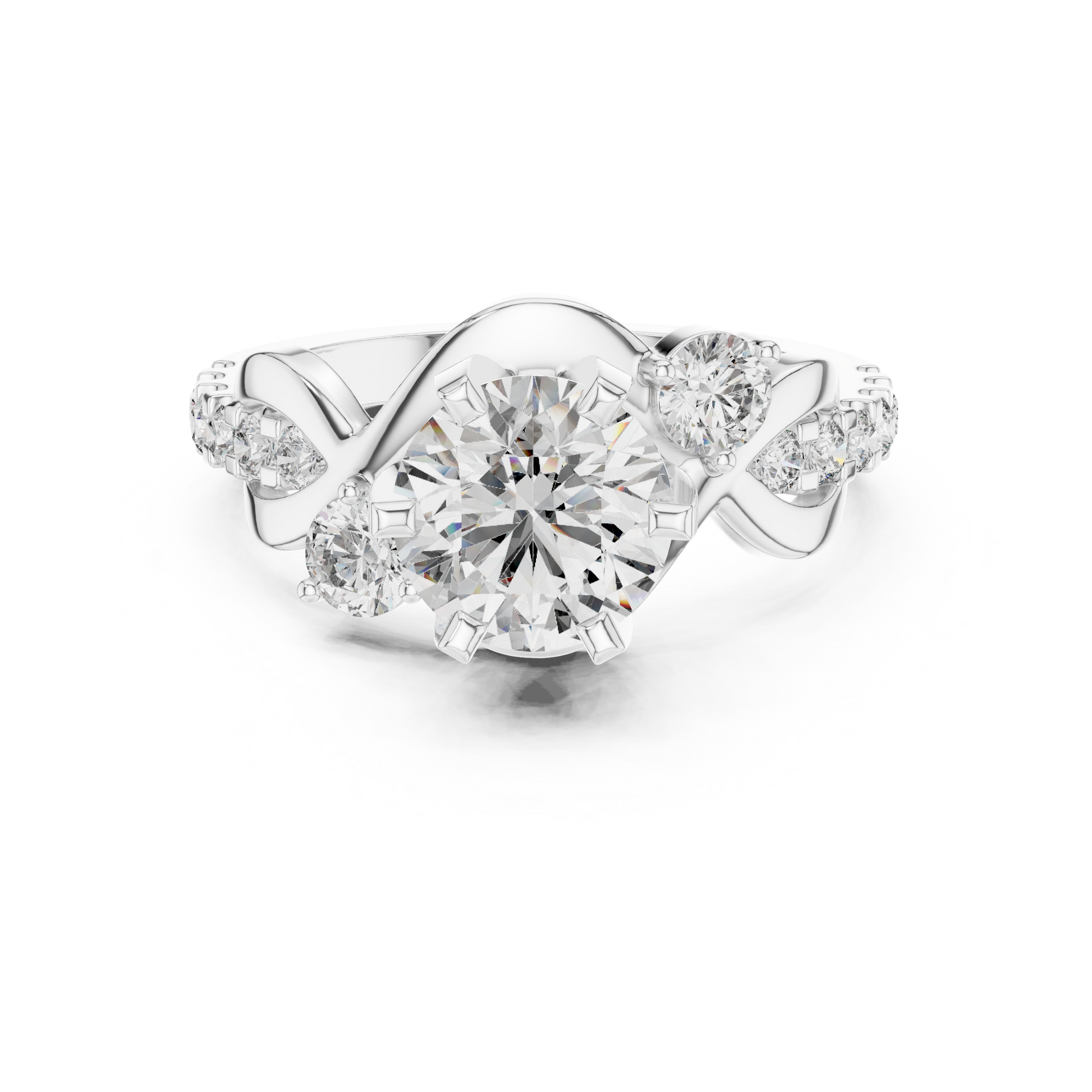 Mixed Shape Lab Grown Diamond Halo Ring