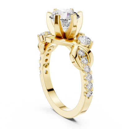 Mixed Shape Lab Grown Diamond Halo Ring
