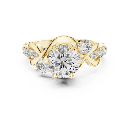 Mixed Shape Lab Grown Diamond Halo Ring