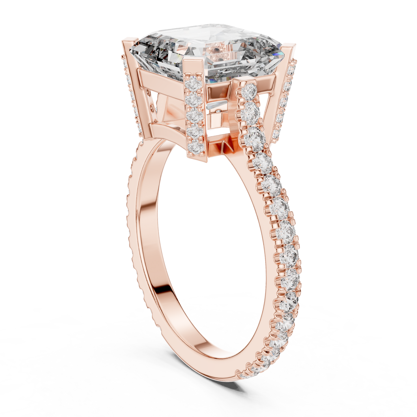 Mixed Shape Lab Grown Diamond Halo Ring