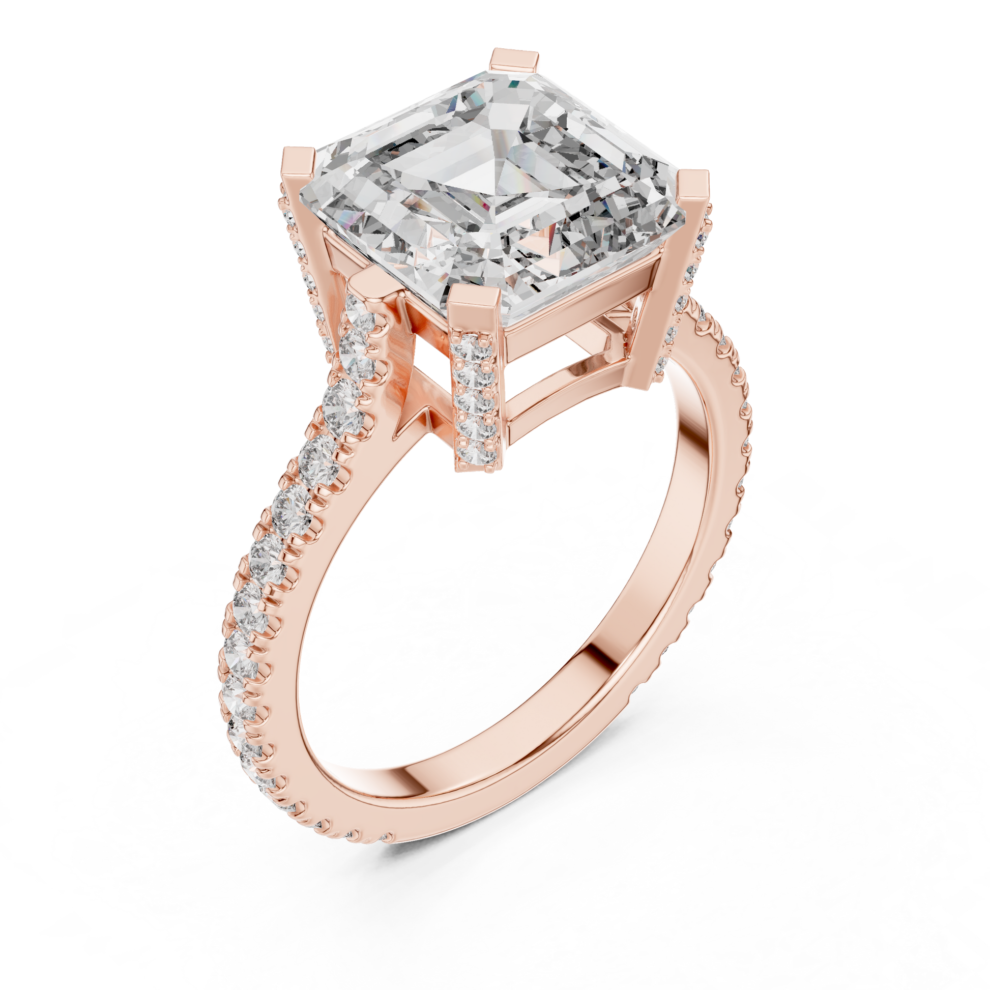 Mixed Shape Lab Grown Diamond Halo Ring