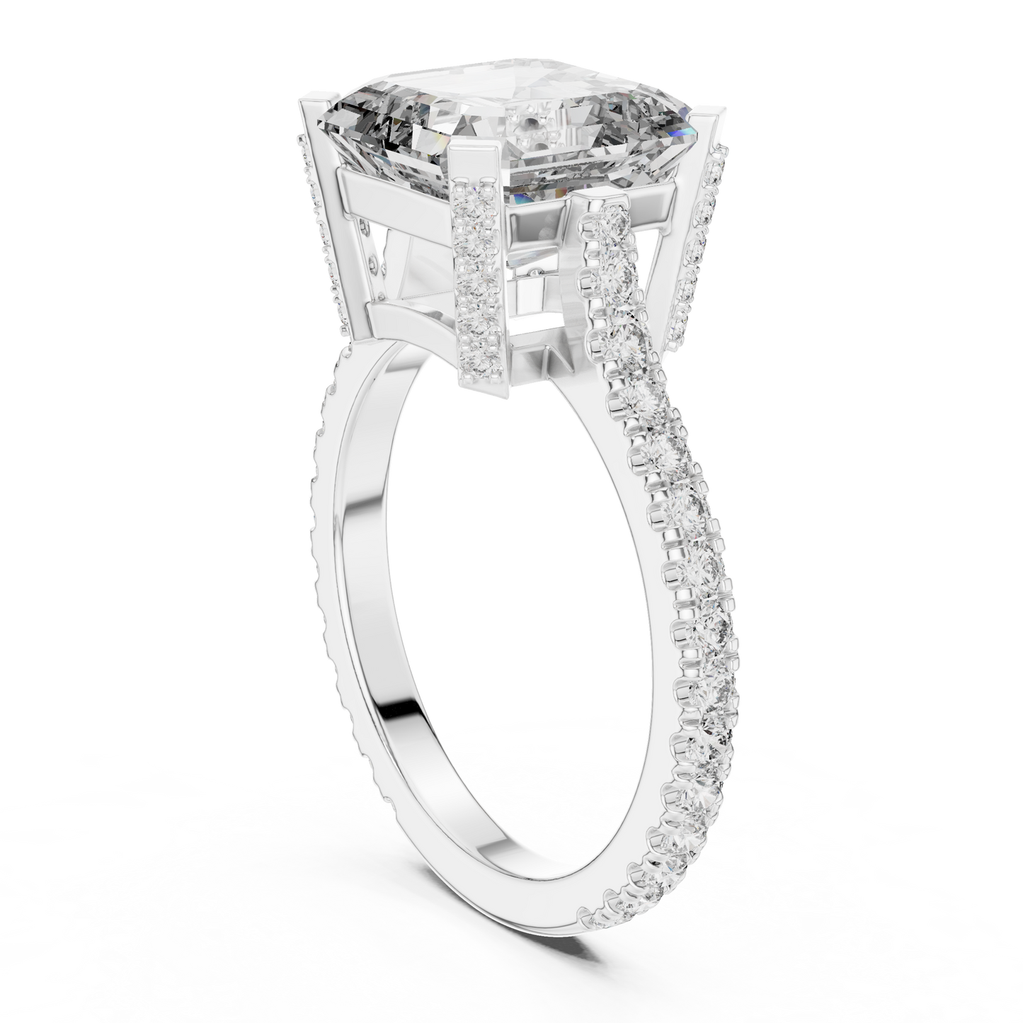 Mixed Shape Lab Grown Diamond Halo Ring