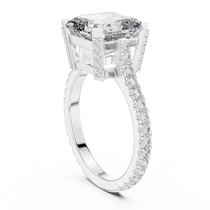 Mixed Shape Lab Grown Diamond Halo Ring