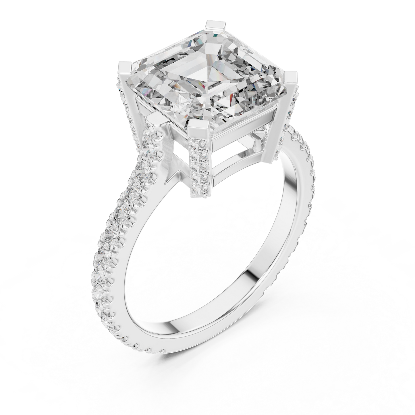 Mixed Shape Lab Grown Diamond Halo Ring