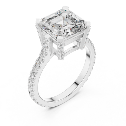 Mixed Shape Lab Grown Diamond Halo Ring