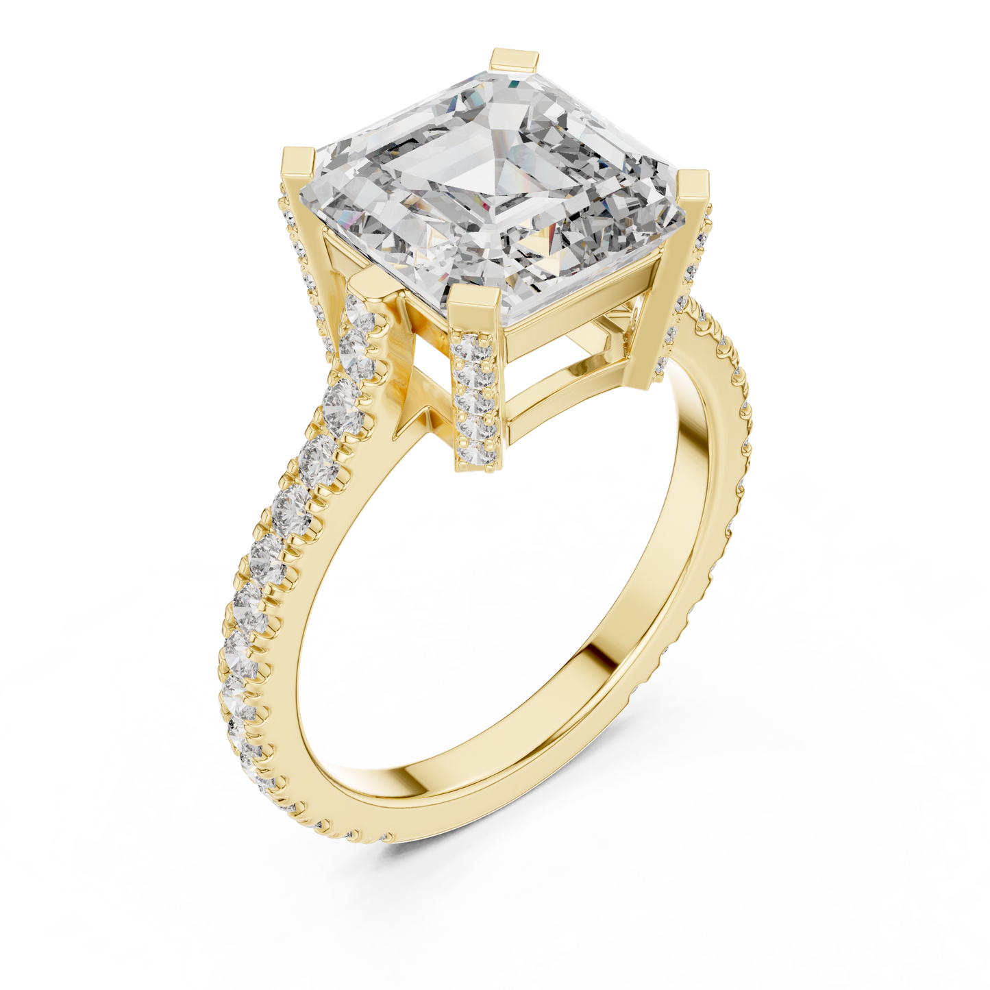 Mixed Shape Lab Grown Diamond Halo Ring