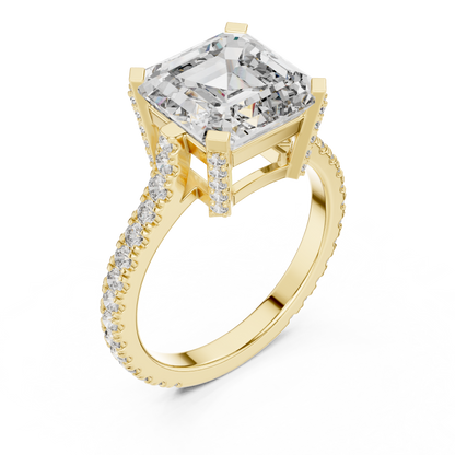 Mixed Shape Lab Grown Diamond Halo Ring