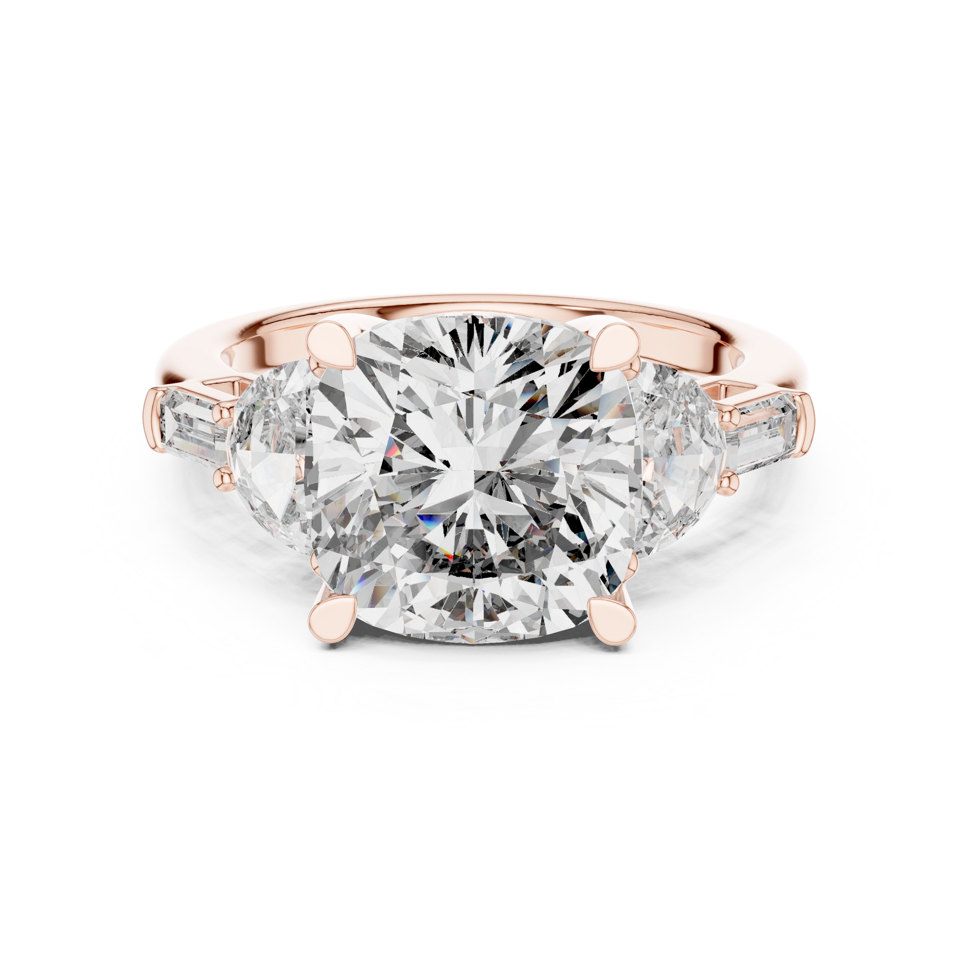 Mixed Shape Lab Grown Diamond Three Stone Ring