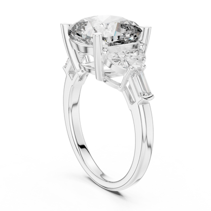 Mixed Shape Lab Grown Diamond Three Stone Ring