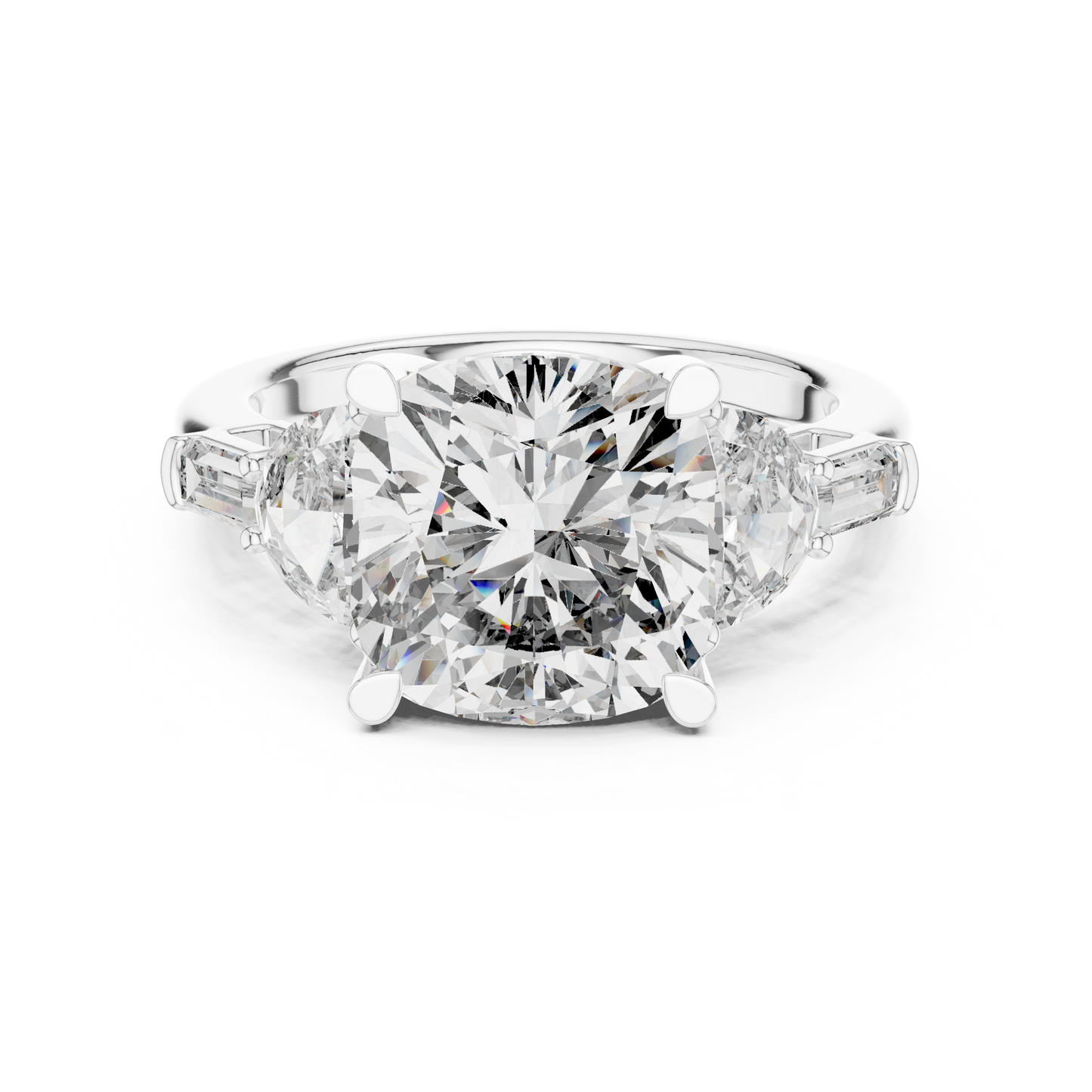 Mixed Shape Lab Grown Diamond Three Stone Ring