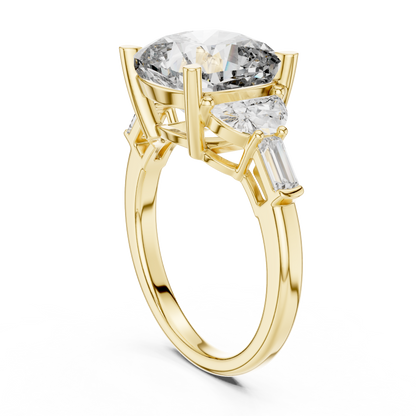 Mixed Shape Lab Grown Diamond Three Stone Ring