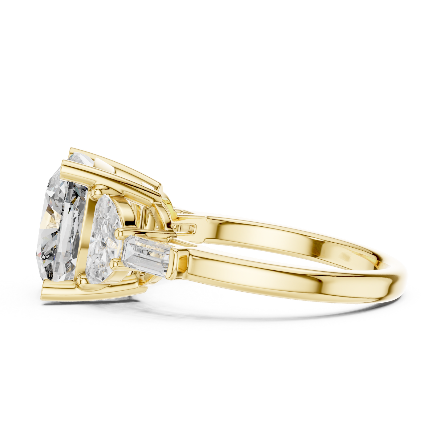 Mixed Shape Lab Grown Diamond Three Stone Ring