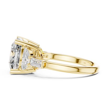 Mixed Shape Lab Grown Diamond Three Stone Ring