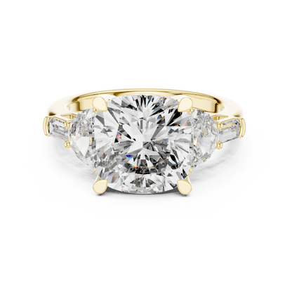 Mixed Shape Lab Grown Diamond Three Stone Ring