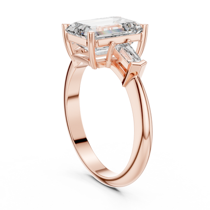 Mixed Shape Lab Grown Diamond Three Stone Ring