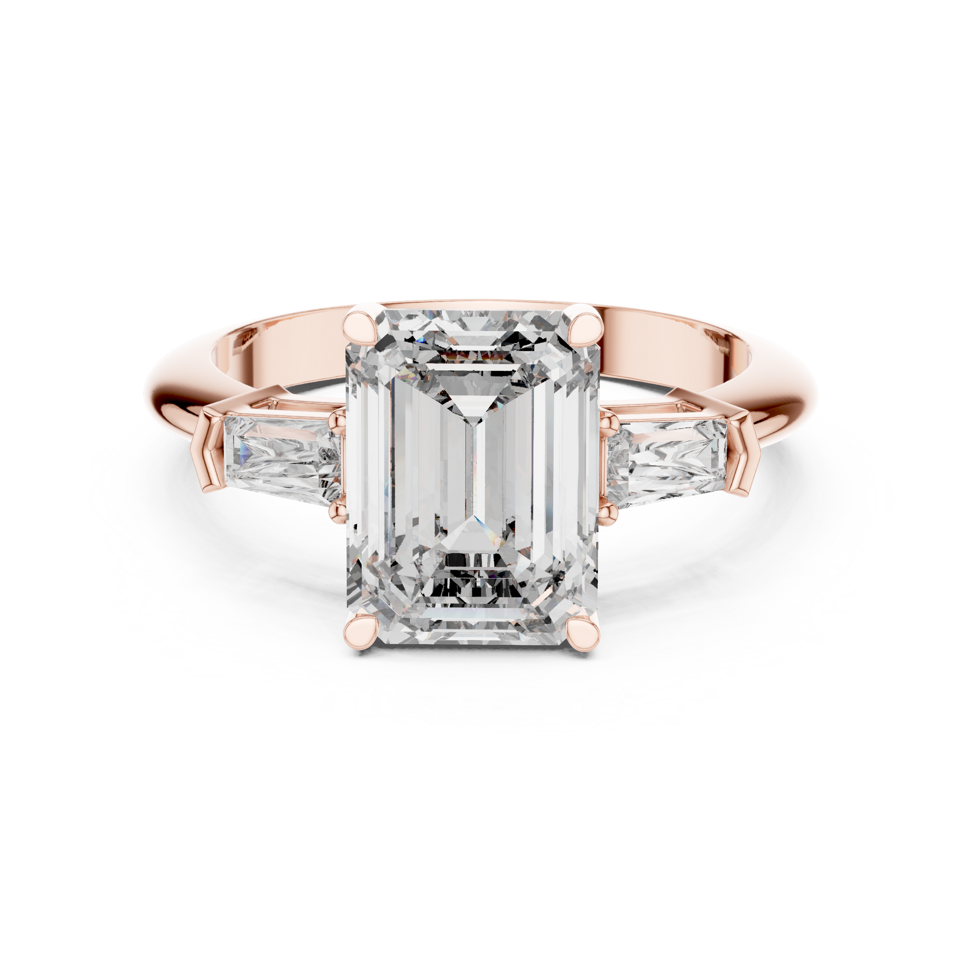 Mixed Shape Lab Grown Diamond Three Stone Ring