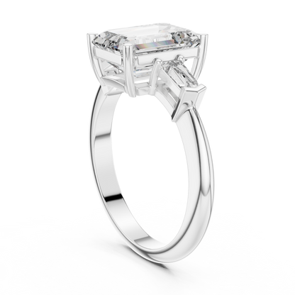 Mixed Shape Lab Grown Diamond Three Stone Ring