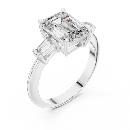 Mixed Shape Lab Grown Diamond Three Stone Ring