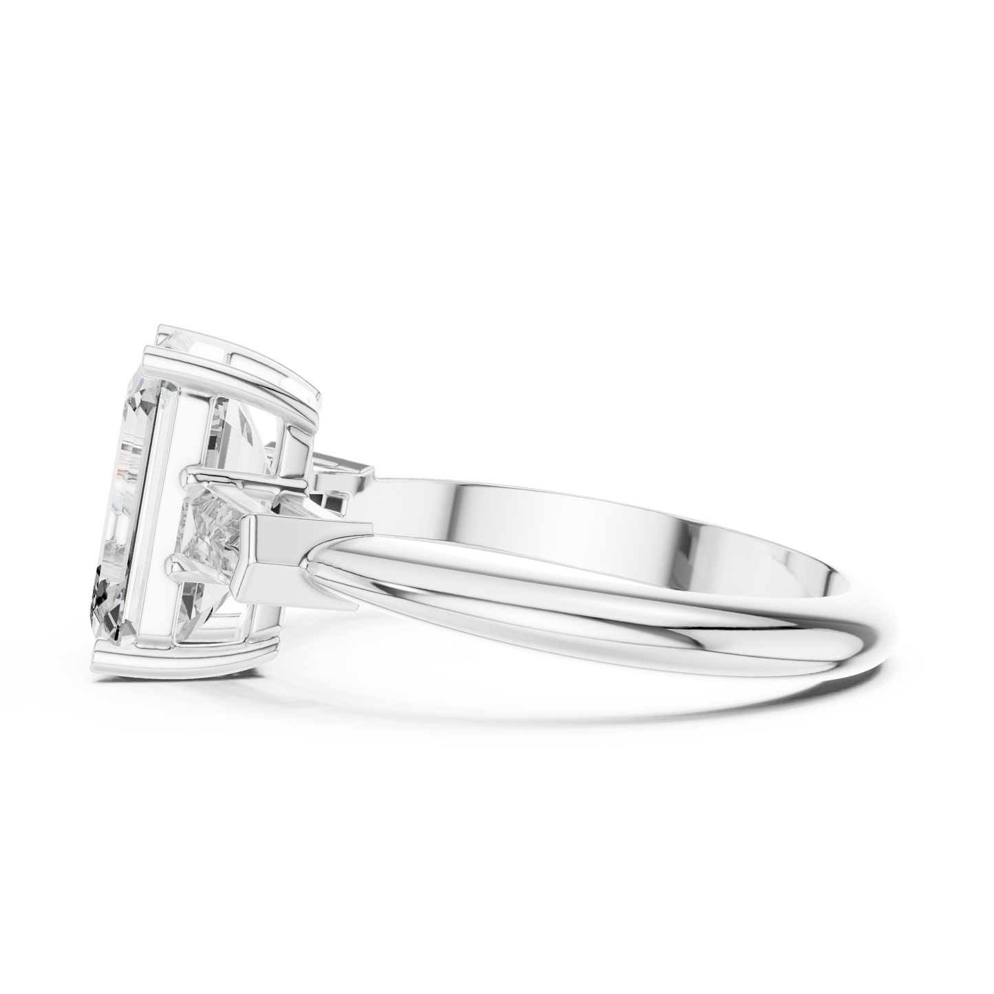 Mixed Shape Lab Grown Diamond Three Stone Ring