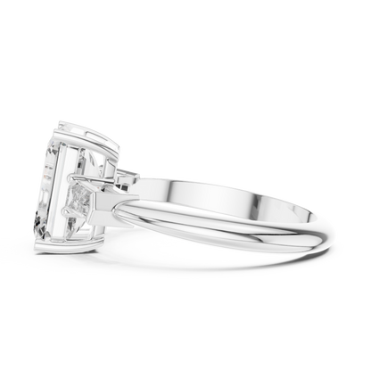 Mixed Shape Lab Grown Diamond Three Stone Ring