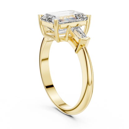Mixed Shape Lab Grown Diamond Three Stone Ring