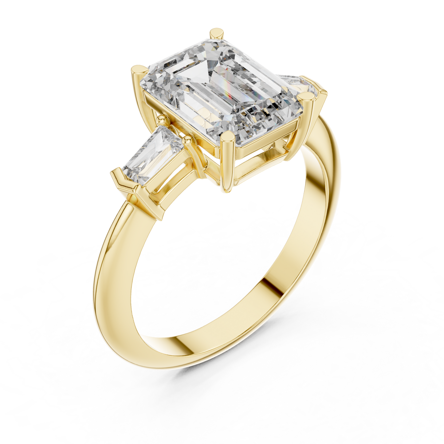 Mixed Shape Lab Grown Diamond Three Stone Ring