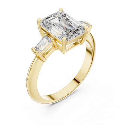 Mixed Shape Lab Grown Diamond Three Stone Ring