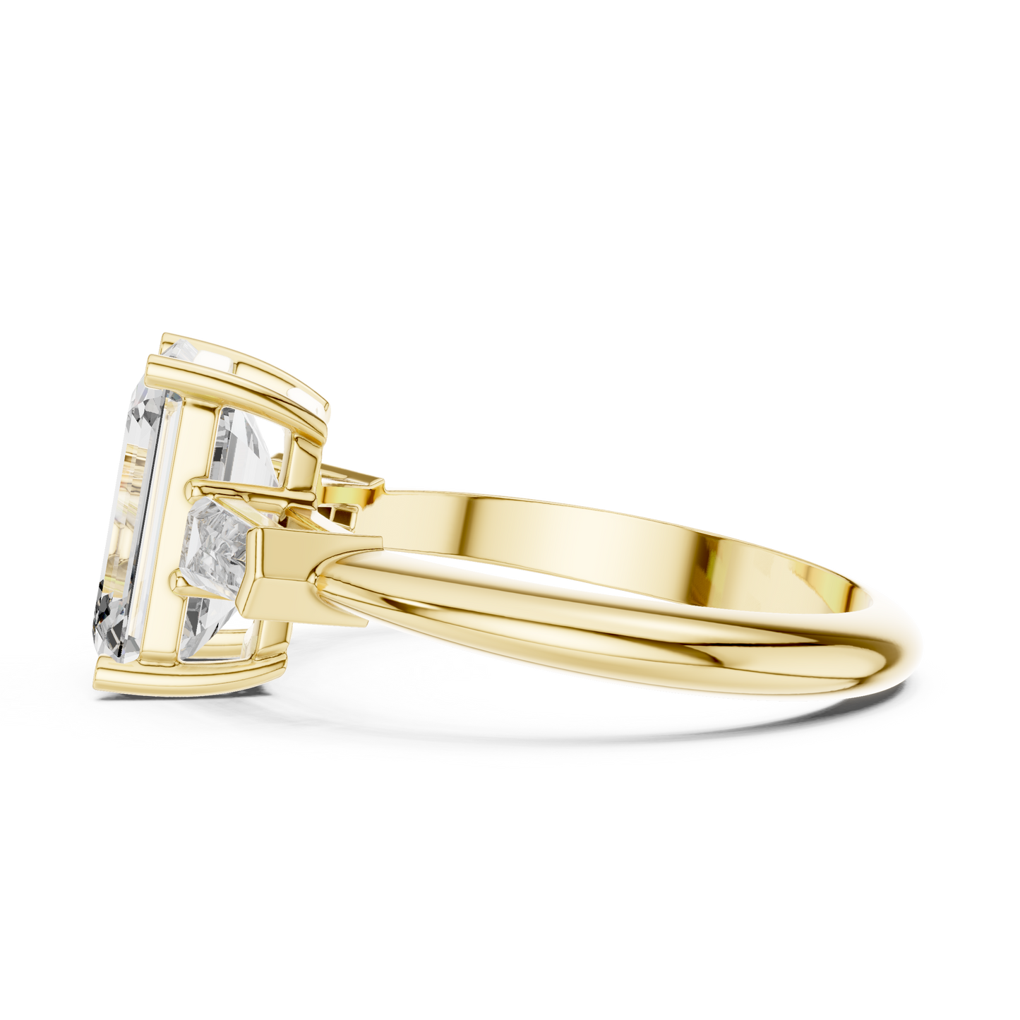 Mixed Shape Lab Grown Diamond Three Stone Ring