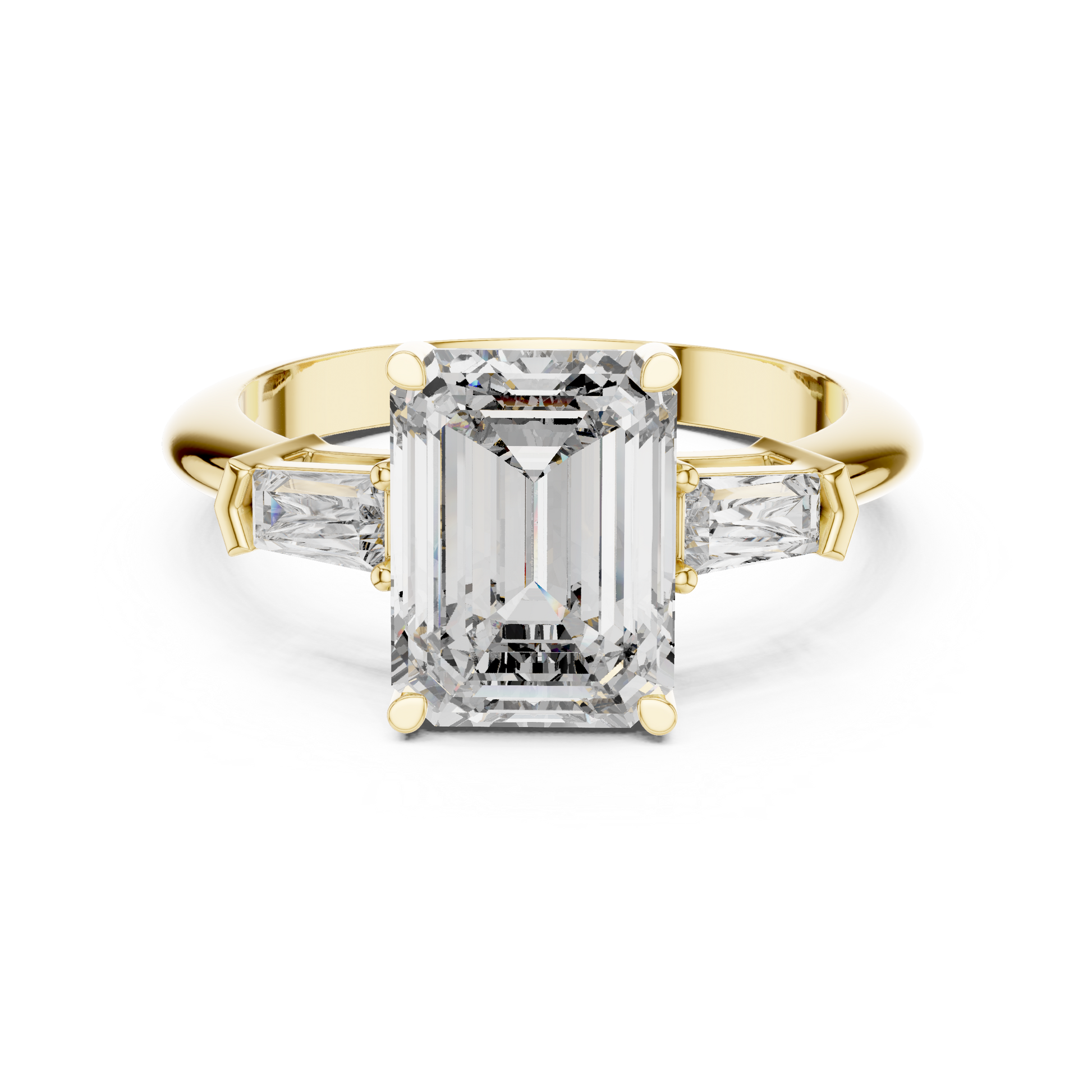 Mixed Shape Lab Grown Diamond Three Stone Ring