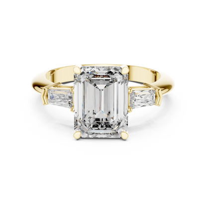 Mixed Shape Lab Grown Diamond Three Stone Ring