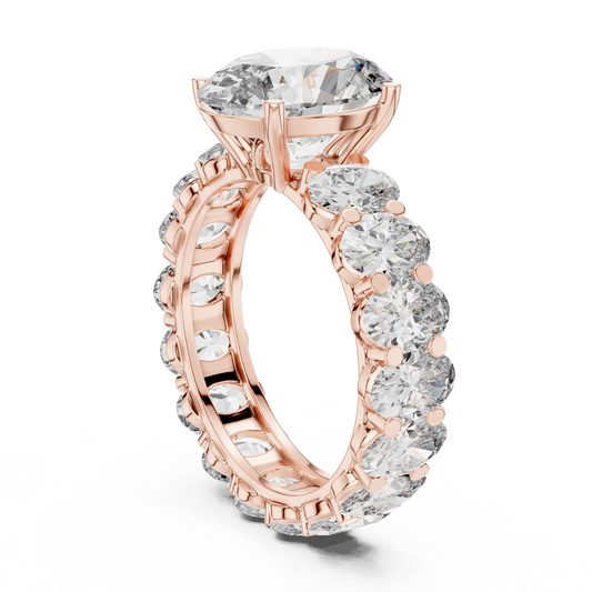 Mixed Shape Lab Grown Diamond Side Stone Ring
