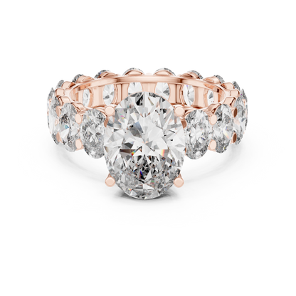 Mixed Shape Lab Grown Diamond Side Stone Ring