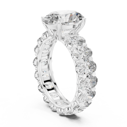 Mixed Shape Lab Grown Diamond Side Stone Ring