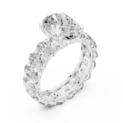 Mixed Shape Lab Grown Diamond Side Stone Ring